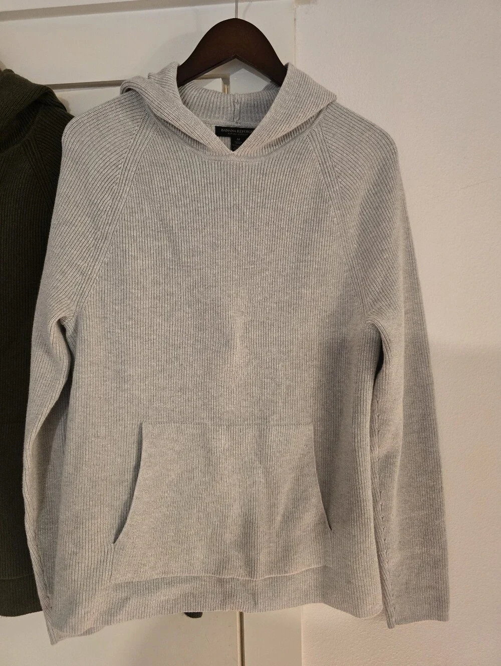 Set Of 3 Men's Banana Republic Hooded Knit Pullover Sweater - Size Medium